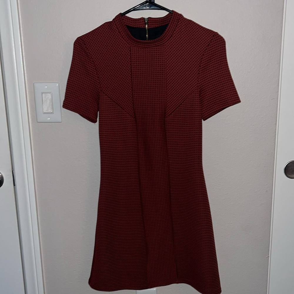 TOP SHOP TEXTURED DRESS